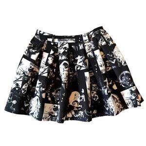 Disney Nightmare Before Christmas Jack Skellington Pleated Skirt